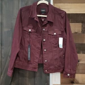 Liverpool Stitch Fix Burgundy Denim Jacket